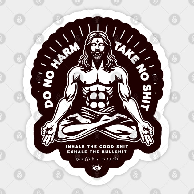 Do No Harm, Take no Shit Sticker by artslaves